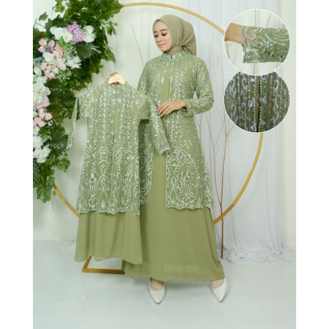 GAMIS EVIOLA // BAHAN TILLE BORDIR MIX CERUTY BABYDOLL HIASAN PAYET // By Aleeta