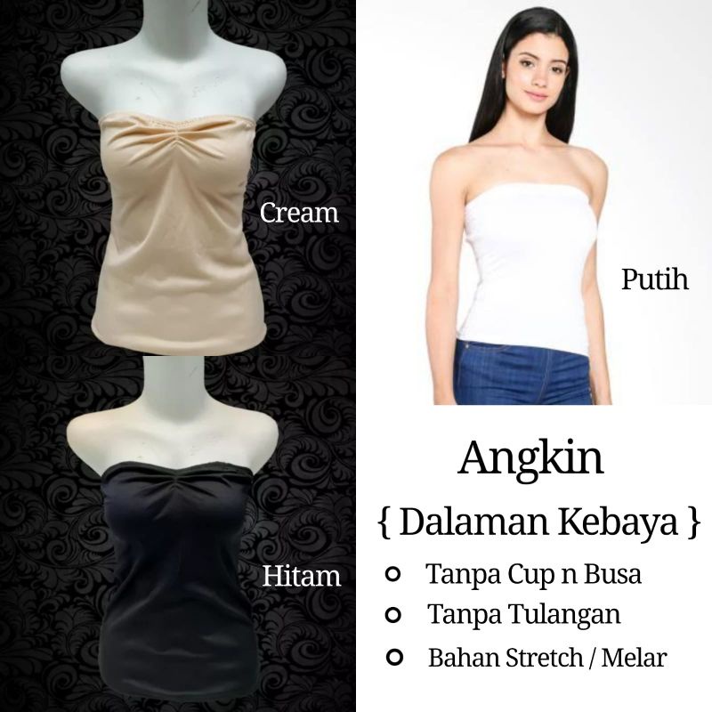 Angkin kaos Dalaman Kebaya Dengan Bahan Kaos Stretch