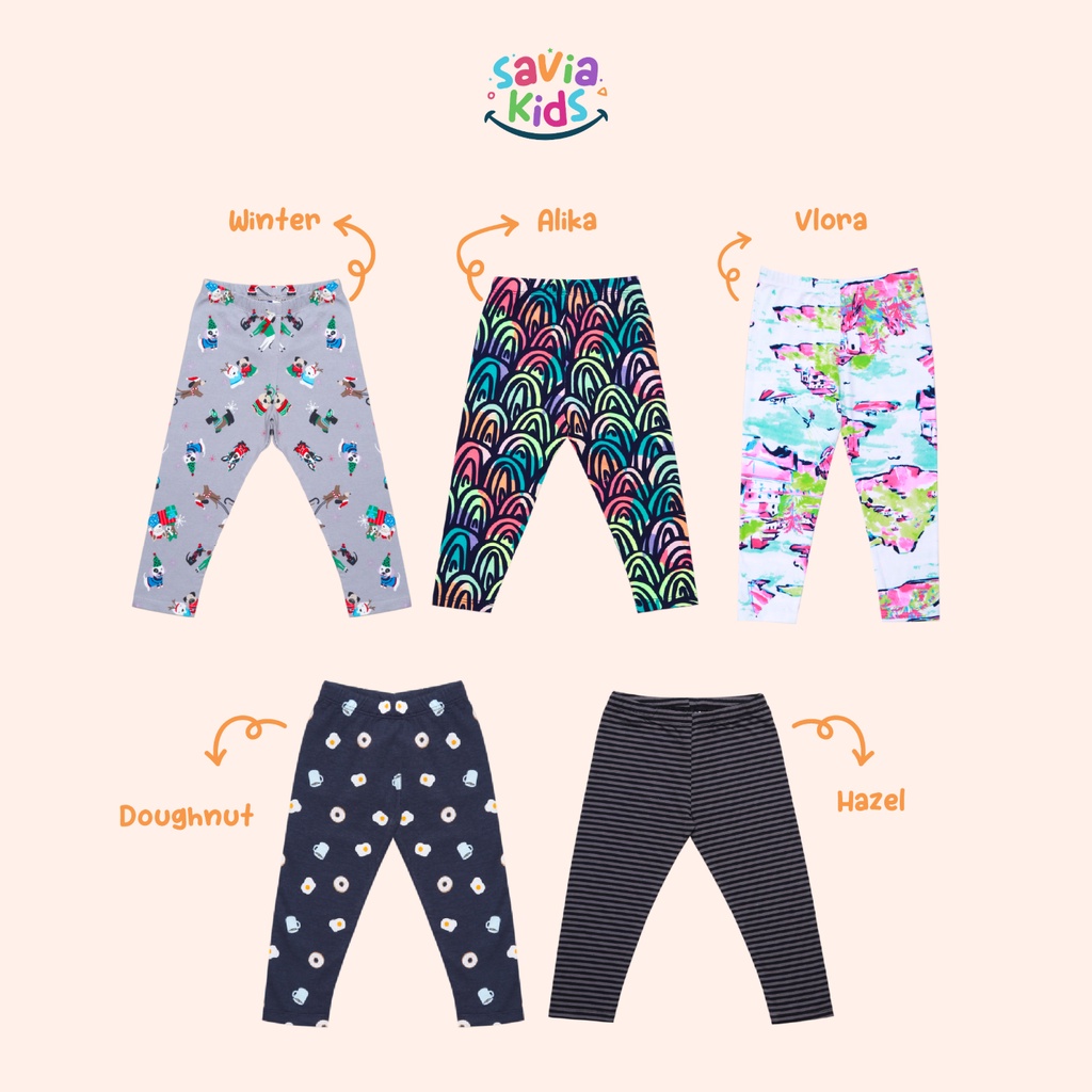 Celana Legging Leging Lejing CARTERS OSHKOSH Anak Bayi Perempuan  Motif Premium Import 1-5 Tahun