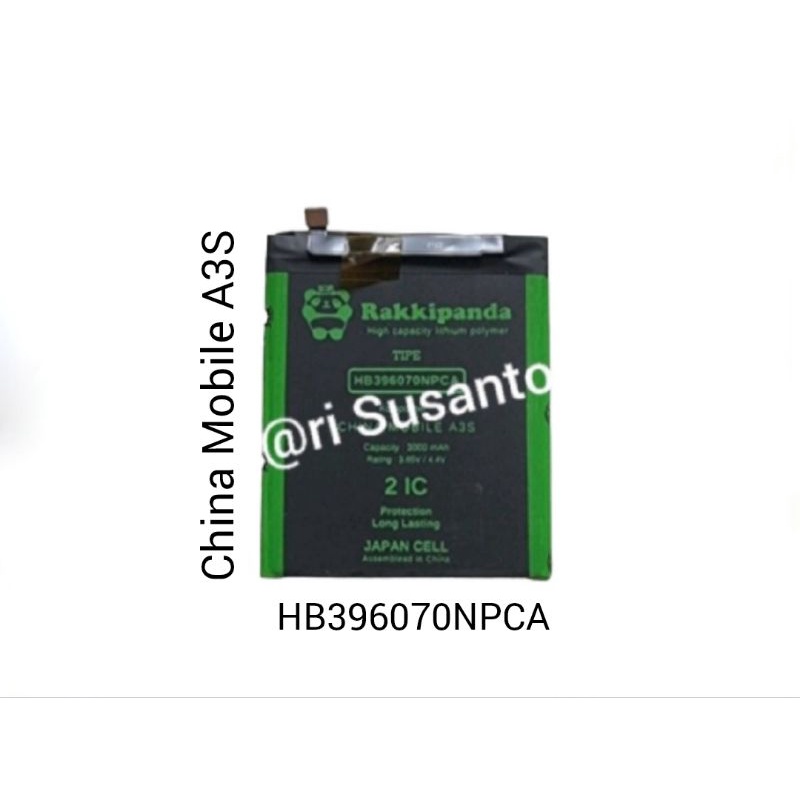 Baterai Rakkipanda HB396070NPCA for China Mobile A3S M653 Double Power 3000mAh batere batre batrai b