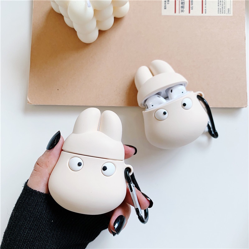 Casing Soft Case Silikon Motif Kartun Anime Totoro 3D Untuk Airpods 1 / 2 / i12 / i10 / i11 / i9s / inpods / 12