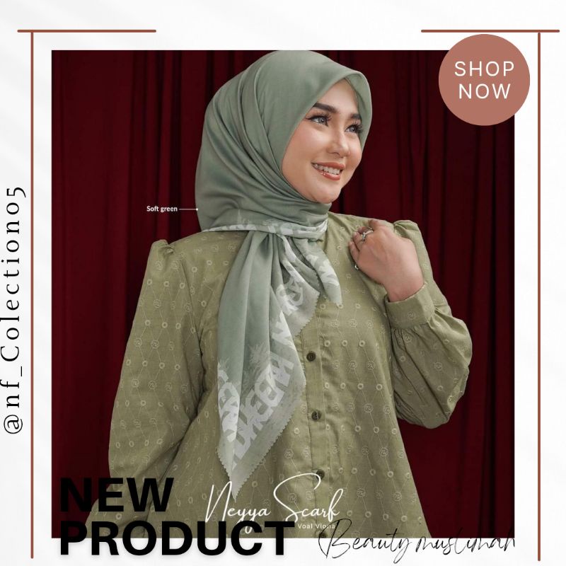 TERMURAH  Neyya scraft nadheera luxury || hijab segiempat motif terbaru 2022 ori nadheera luxury || 