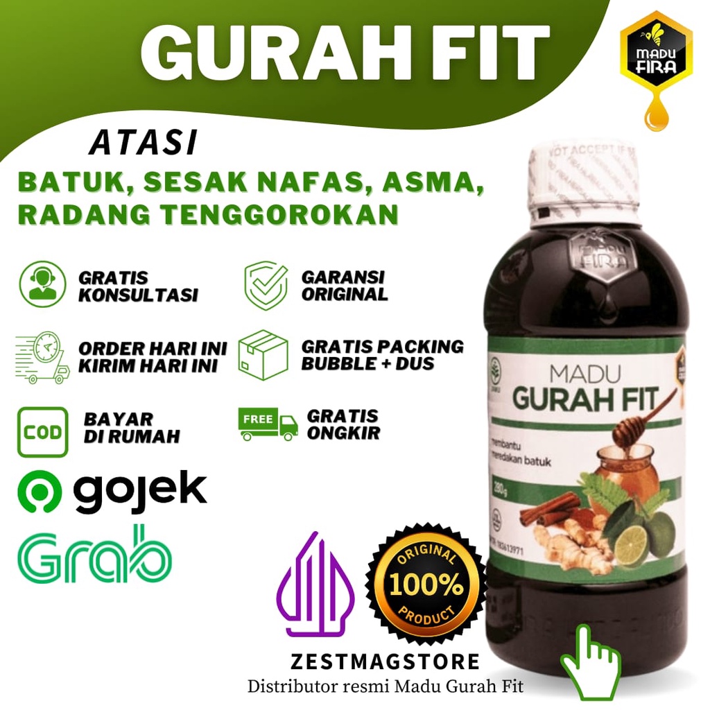 (GRATIS ONGKIR) PAKET SILVER MADU GURAH FIT ASLI GURAHFIT ORI OBAT BATUK ASMA RADANG TENGGOROKAN SESAK NAFAS