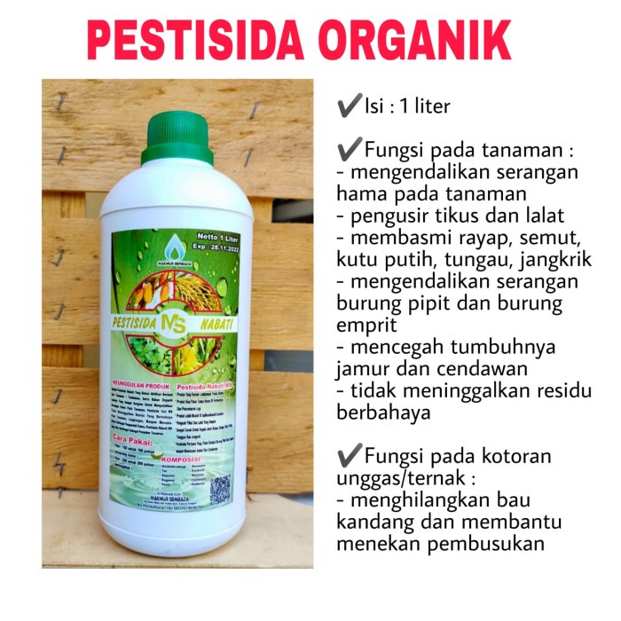 M4ntap pestida organik 1 liter makmur sembada - pestisida nabati "h@