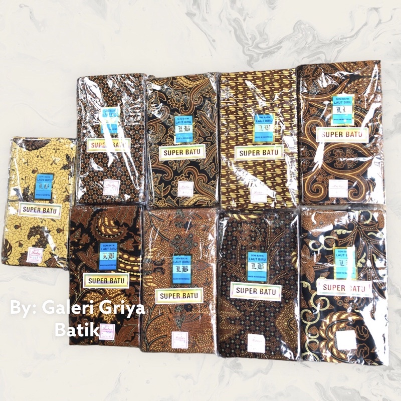 Kain Jarik Batik LAUT BIRU Super Batu