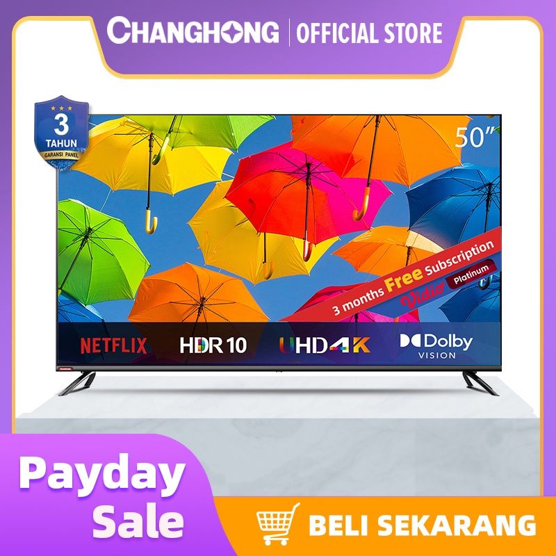 TV CHANGHONG 50 INCH ANDROID UHD 4K U50H7