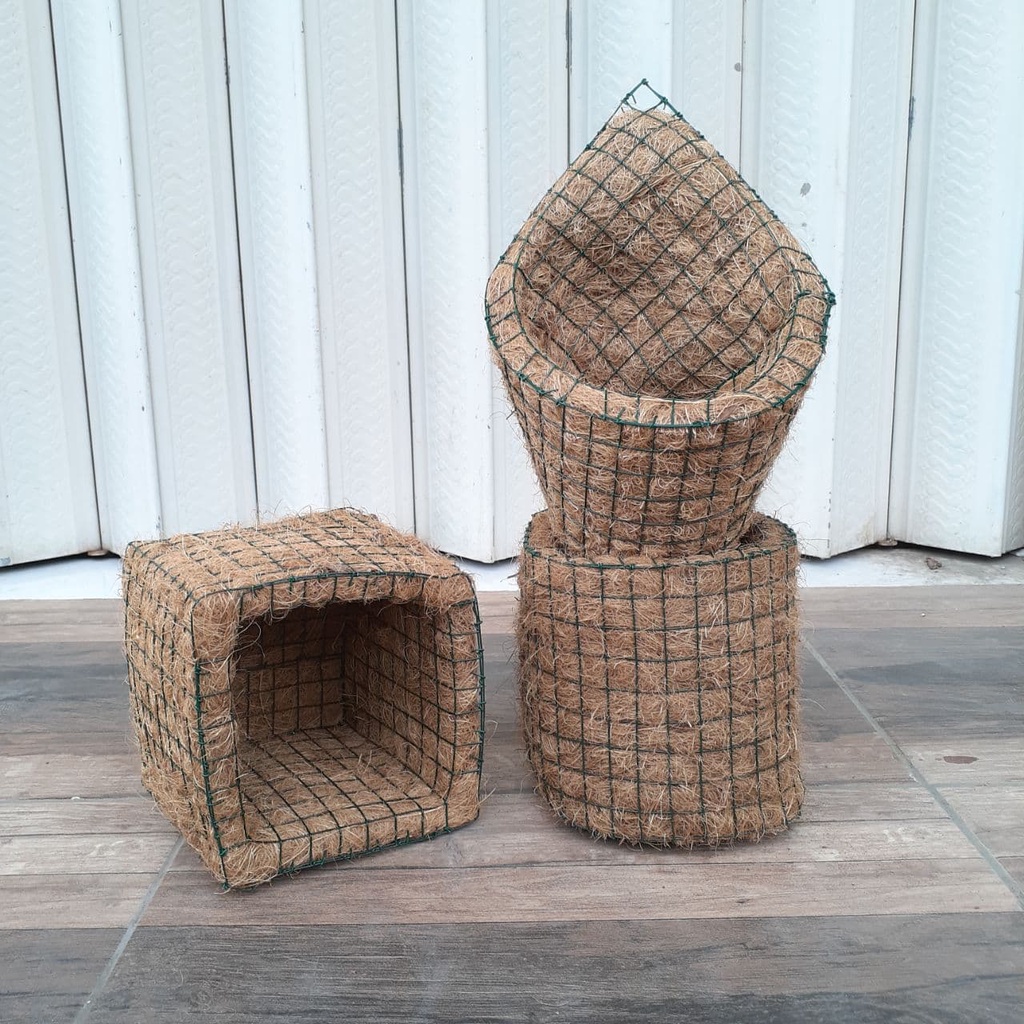 Pot Anggrek Serabut Kelapa Pot Tanaman Pot Bunga Termurah Pot Bagus Cocofiber 500gr