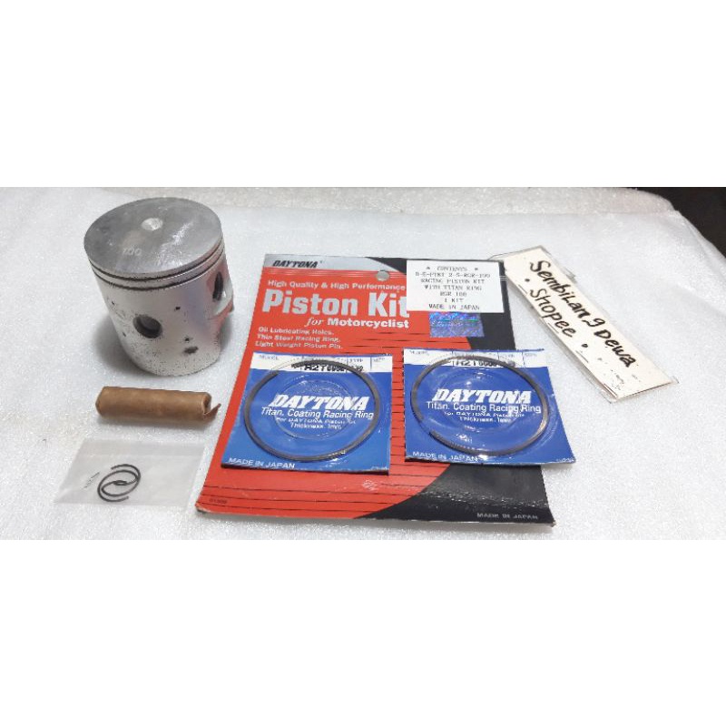 piston kit racing DAYTONA japan suzuki RGR TXR oversize 75 special ring titanium