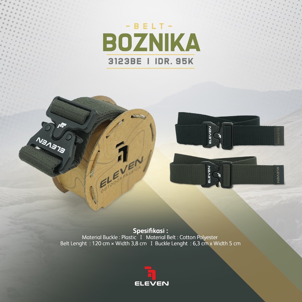 ELEVEN IKAT PINGGANG SABUK BOZNIKA BELT ELLEVEN OUTDOOR