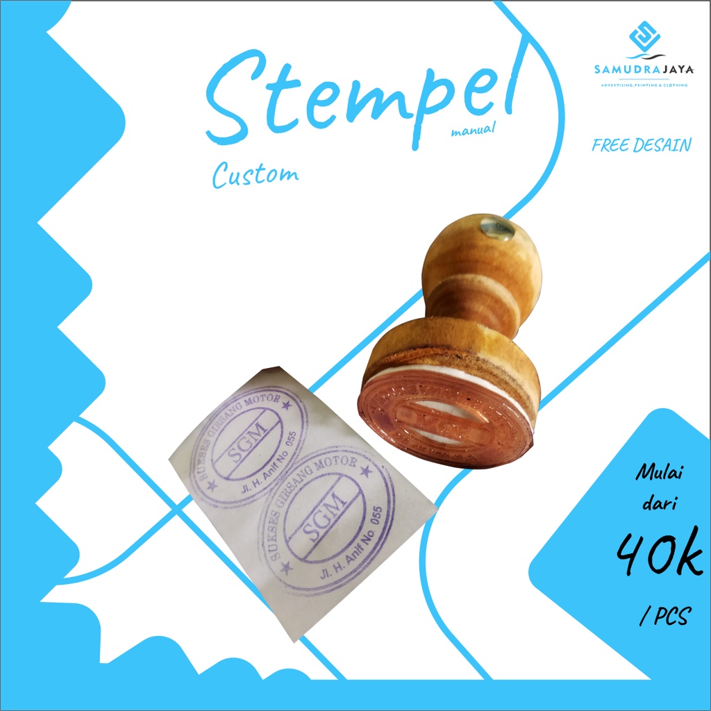 

STEMPEL MANUAL/KAYU/RUNAFLEX / STEMPEL BIASA CUSTOM