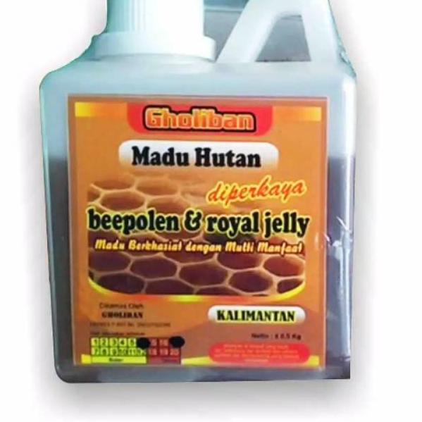 

10.10 HARGA GROSIR Madu Gholiban Kalimantan/Riau Beepolen & Toyal Jelly 500gr buruan