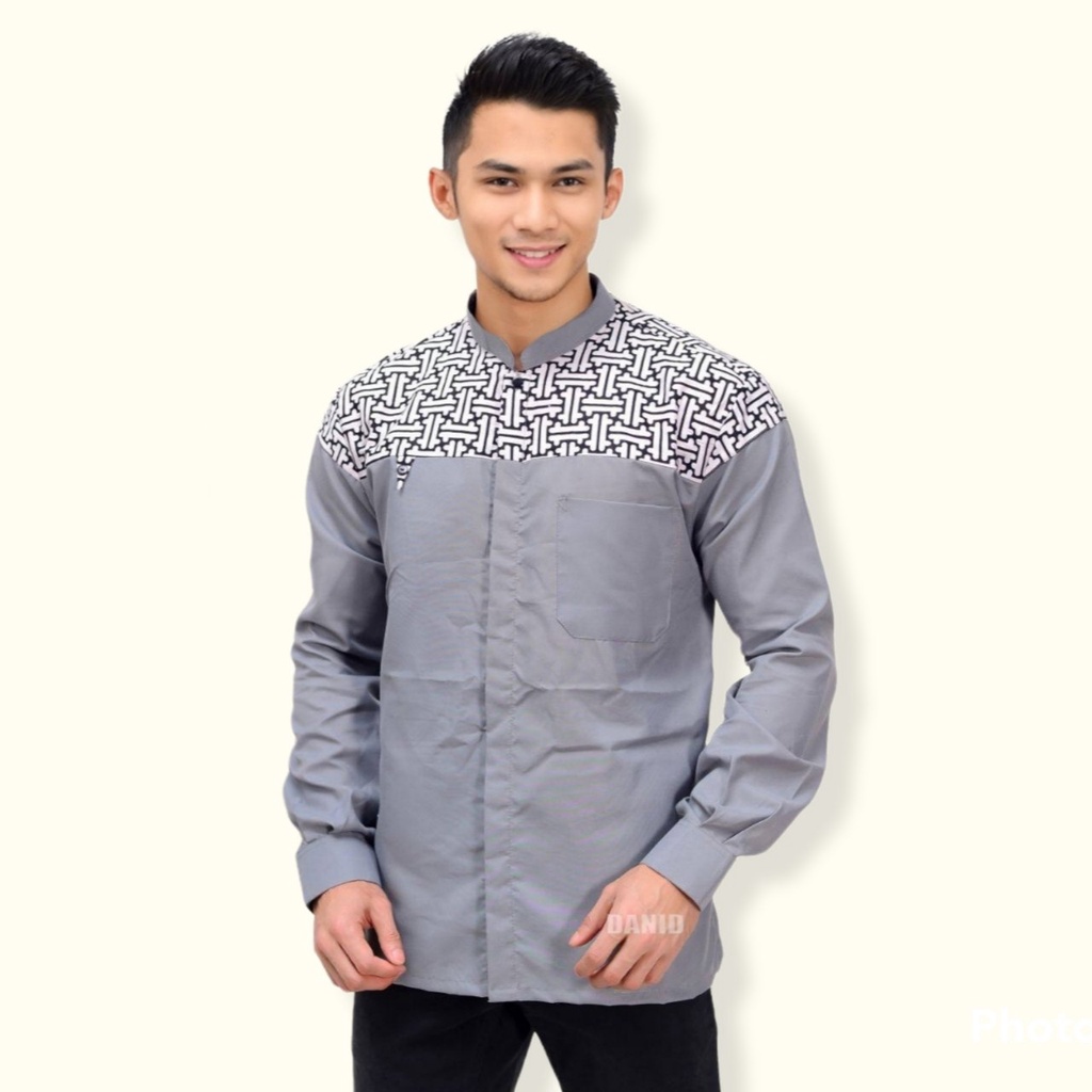 BAJU KOKO PRIA MODERN KEKINIAN BEST SELLER BAJU KOKO DEWASA BUSANA MUSLIM PRIA MASA KINI