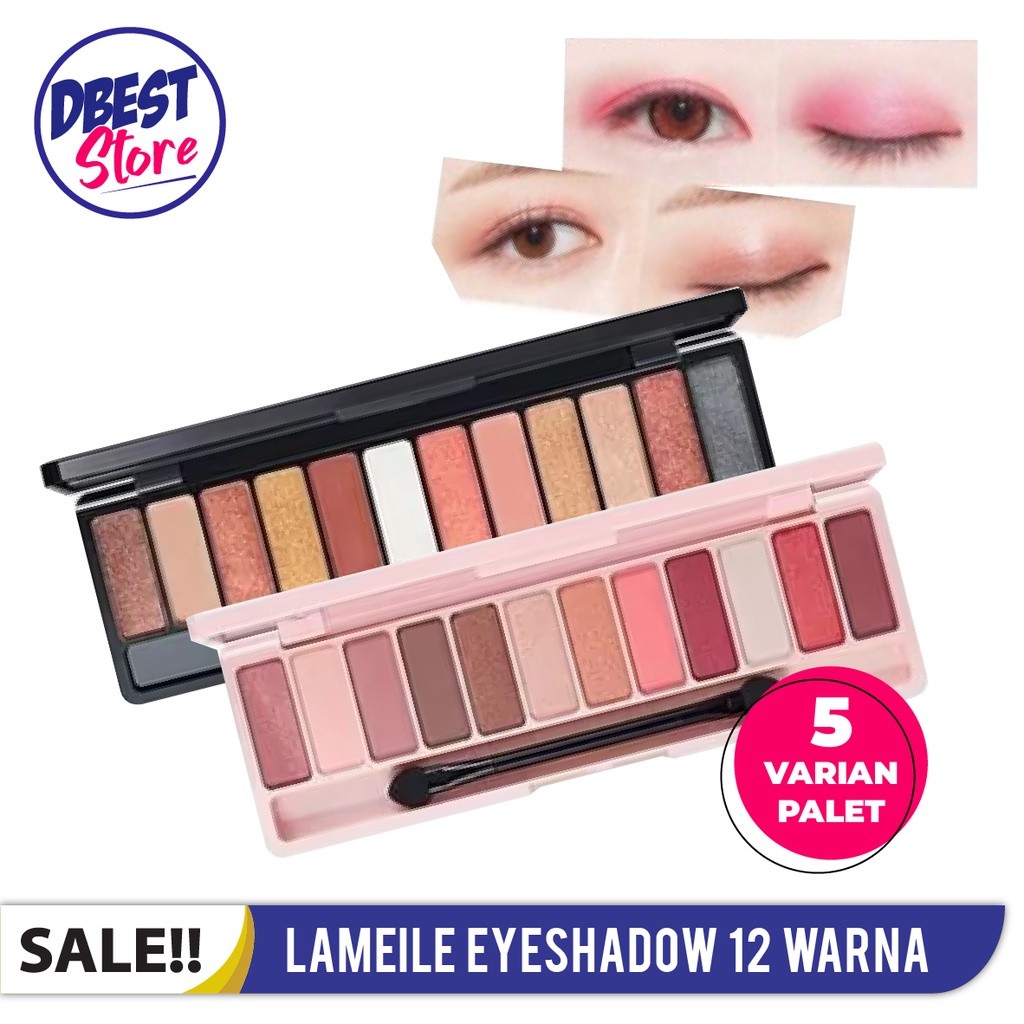 [ 12 WARNA ] EYESHADOW LAMEILA 1111 ANTI AIR TAHAN LAMA