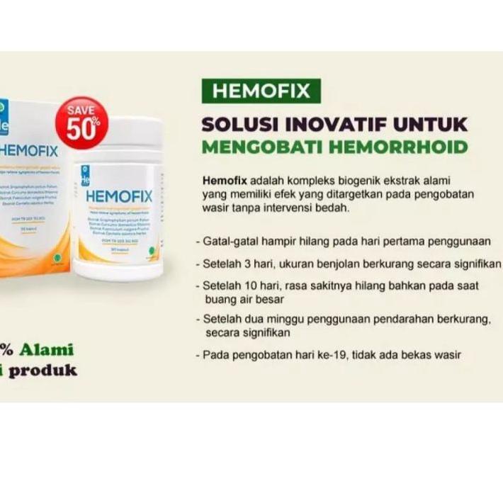 

Model Baru Hemofix Obat Wasir Original Untuk Ambien Asli Ambeien Sembelit Ampuh BPOM+