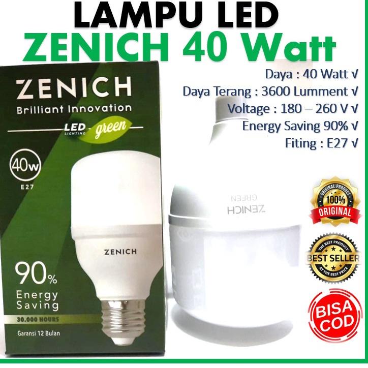 Lampu Led Tabung Zenich 40 watt Lampu Led 40w {NOR.18Oc22υ}