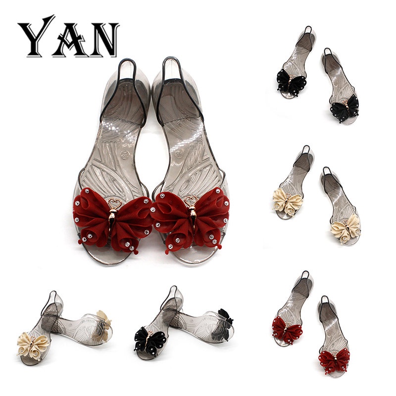 YAN Flat Sandals Wanita Terbaru Sepatu Sendal Wanita