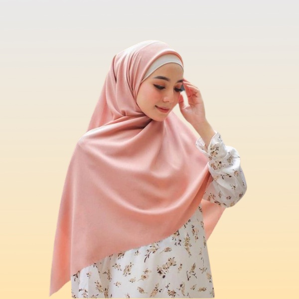 HIJAB BELLA LASERCUT JUMBO, HIJAB SYAR'I JUMBO BAHAN DOUBLE POLLYCOTTON, UKURAN 140X140 CM