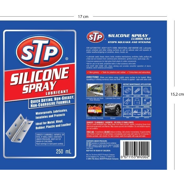 STP Silicone Spray Lubricant Pelumas Anti Karat Power Window 300ml