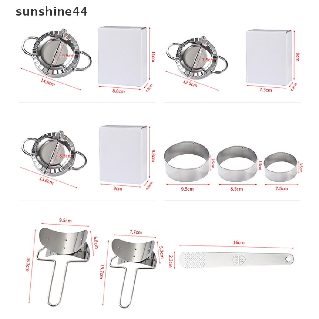 Sunshine Set Cetakan Pemotong Adonan Pangsit / Pie / Ravioli