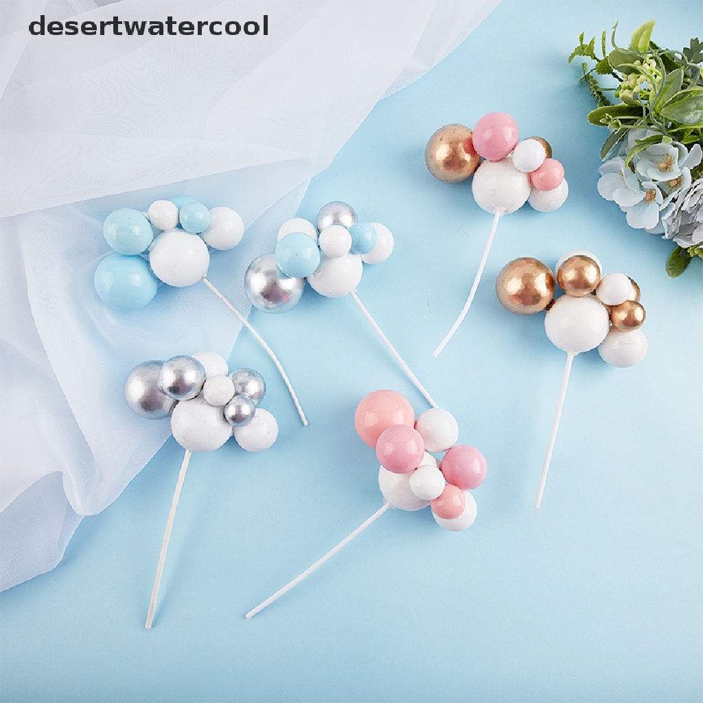 Deid Dekorasi Kue Ulang Tahun Bentuk Awan Warna-Warni