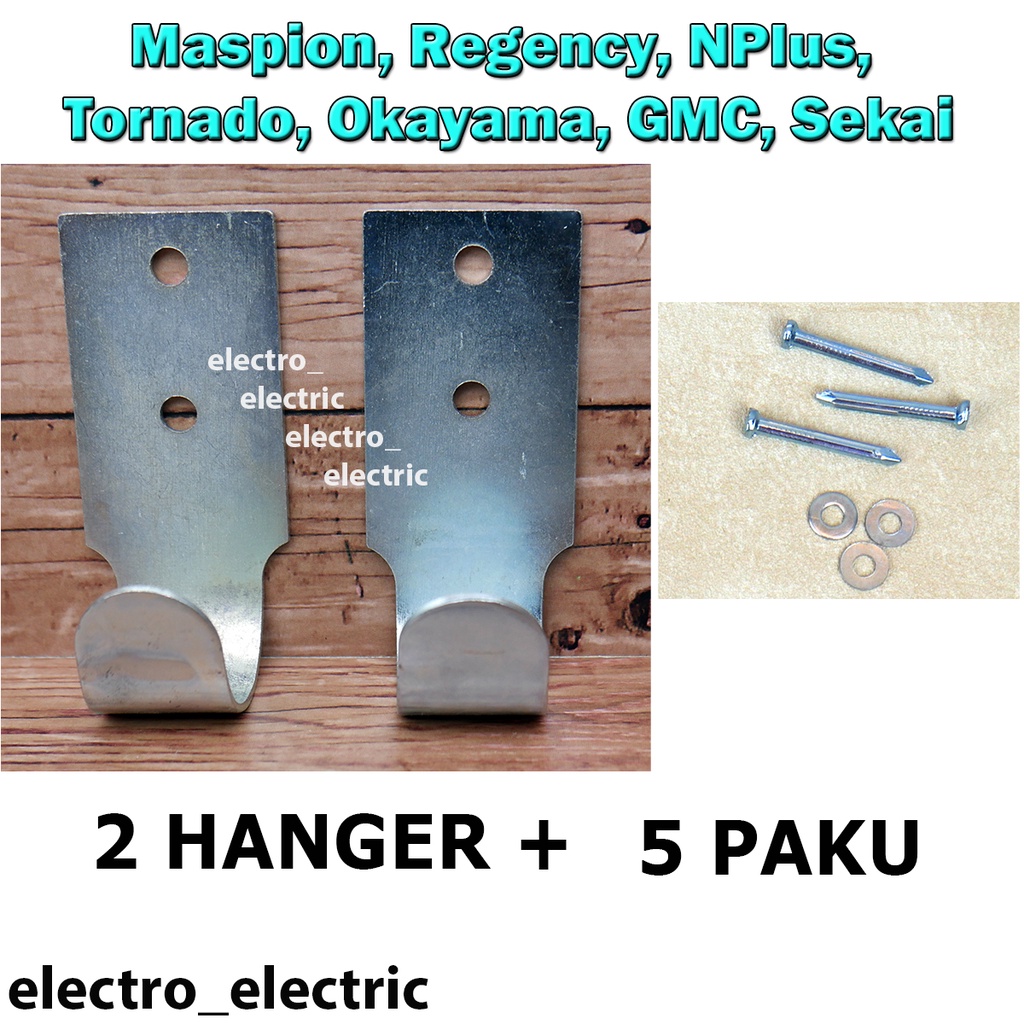 Gantungan Braket Hanger Pengait Kipas Angin Dinding Regency Maspion NPlus Tornado Okayama GMC Sekai