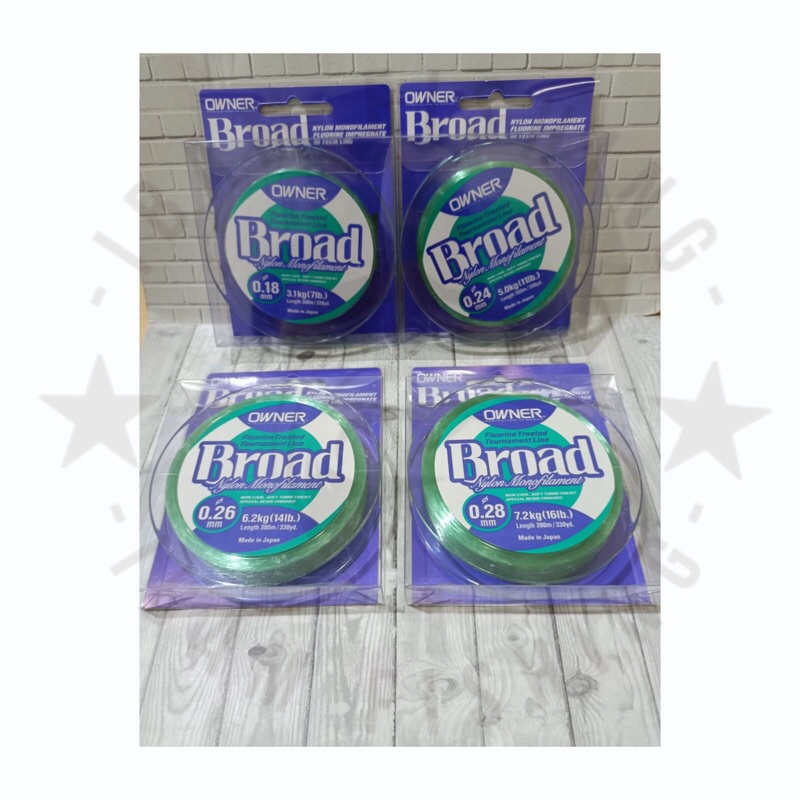 Senar Owner Broad 300M Pilih Ukuran