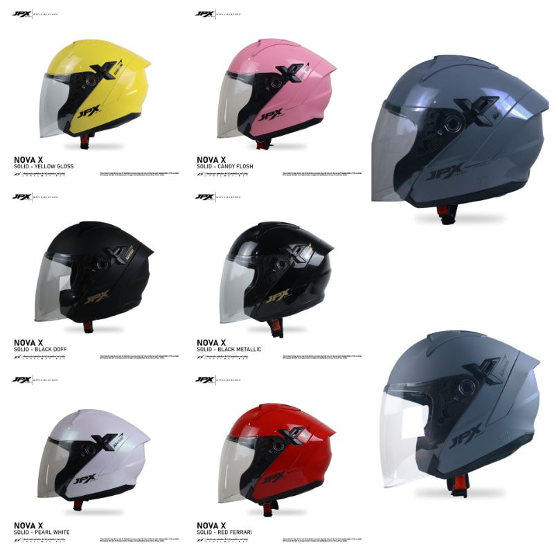 Jual Helm JPX half face NOVA X solid polos Shopee Indonesia