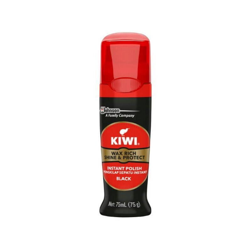 Kiwi Instant Polish Wax Rich Colour Shine Black 75ml