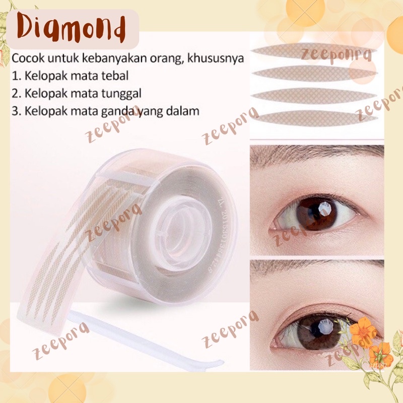 EYELID TAPE ROLL STIKER MATA SKOT SCOT LIPATAN MAKEUP SKINCARE PEMBESAR MATA ISI 600 PCS 300 PASANG TANPA LEM