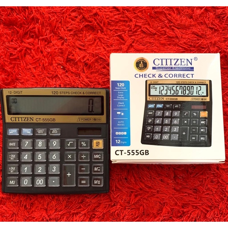 

Cithzen CT 555 Kalkulator Check Correct Like Citizen CT 555N CT555