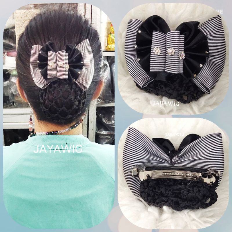 Harnet Pita Jaring Cepol Rambut Buat Sanggul Rambut Instan
