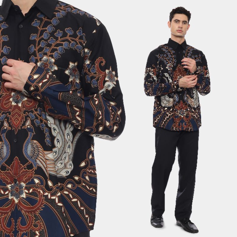 Batik Pria Kemeja Panjang Slim Arjuna - Naira Batik