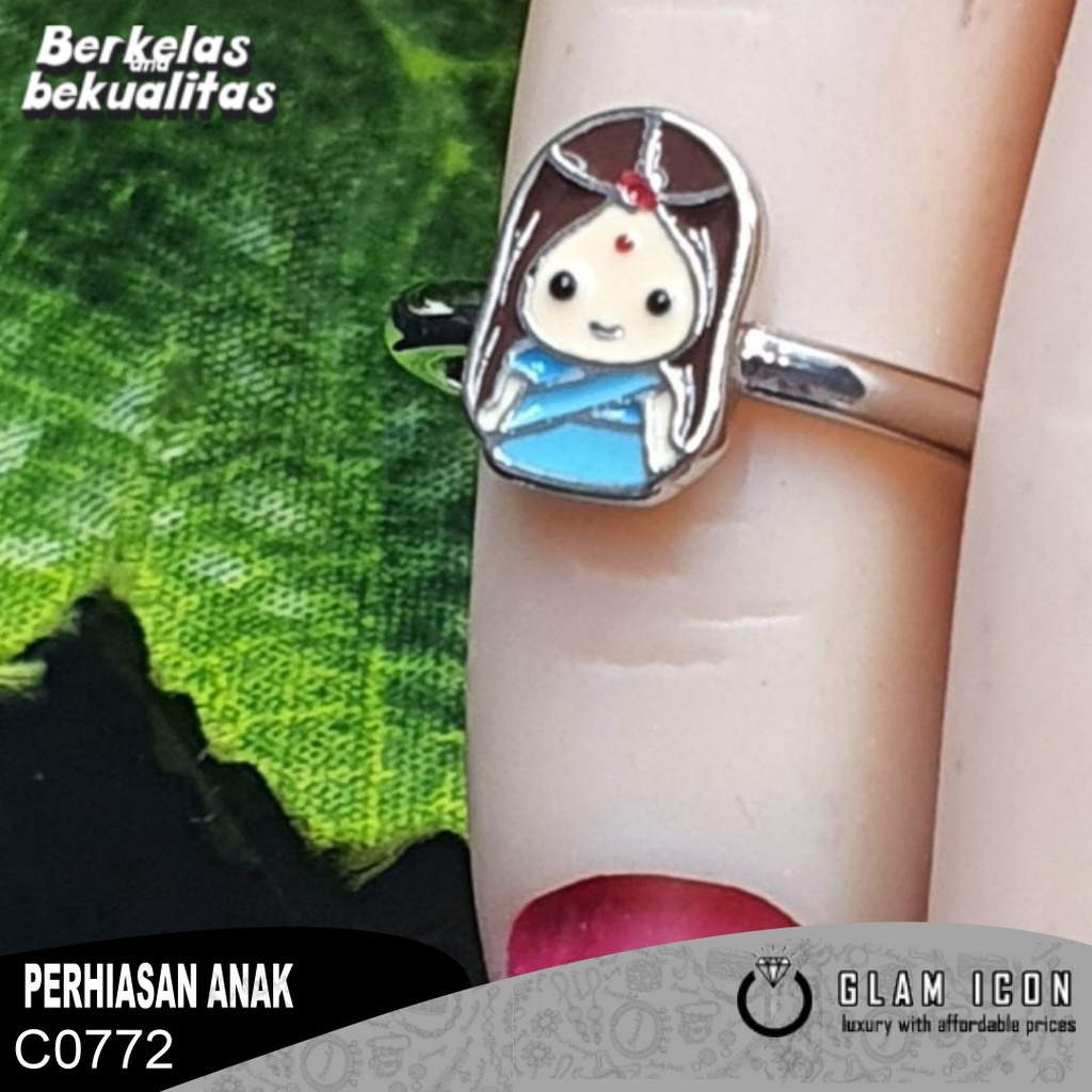 Cincin anak Karakter Putri little india  C0772 CAS