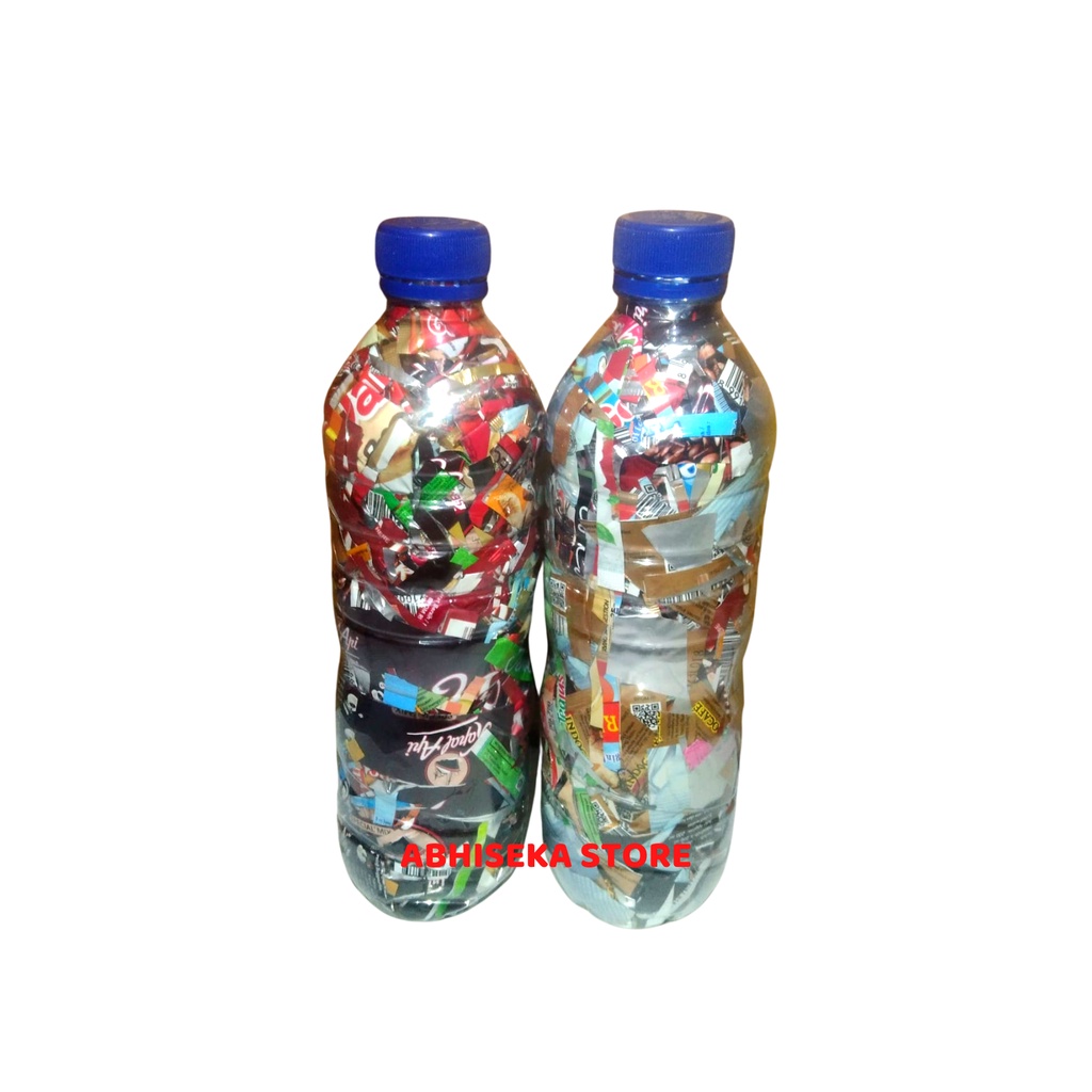 Ecobrick botol 600ml dengan kepadatan 200gr - Toko Abhi