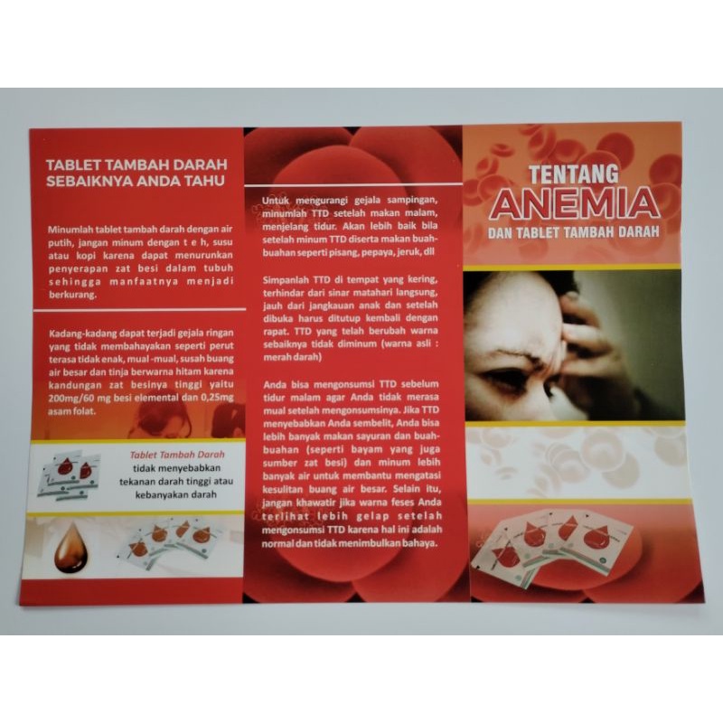 Leaflet Tentang Anemia dan Tablet Tambah Darah