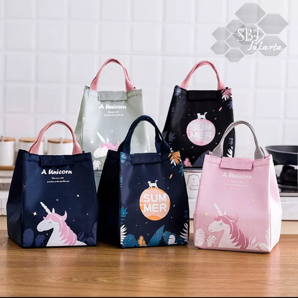 Tas bekal insulated / Lunch bag insulated tahan panas dingin good time series