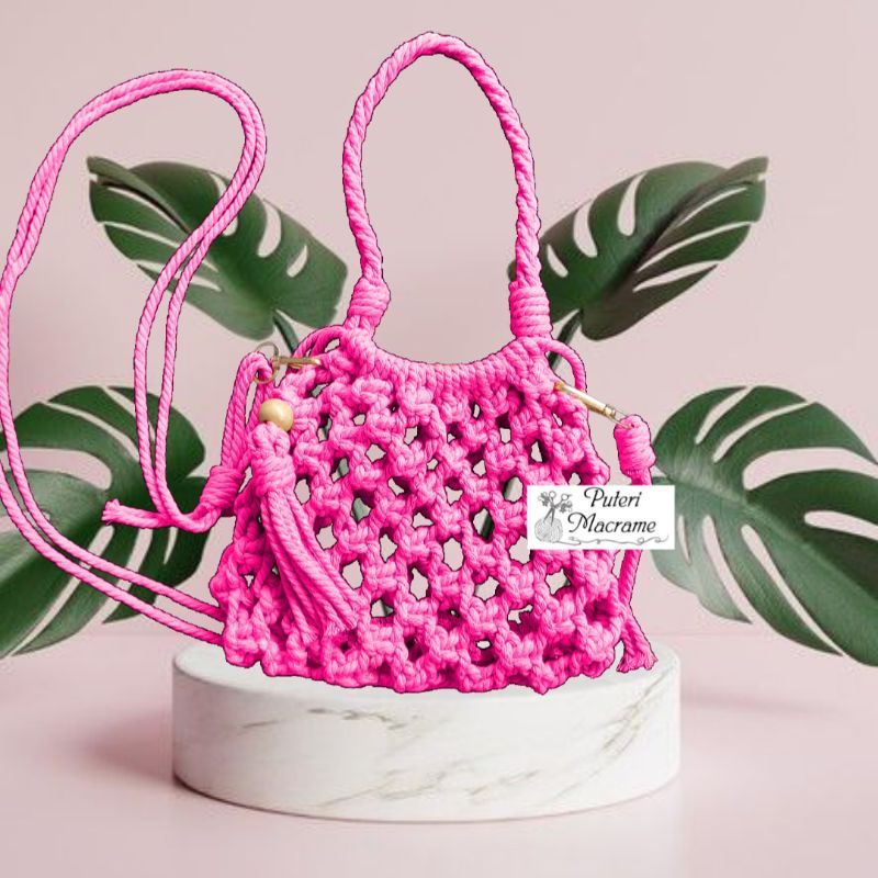 Tas Serut Macrame, Tas Macrame Korea