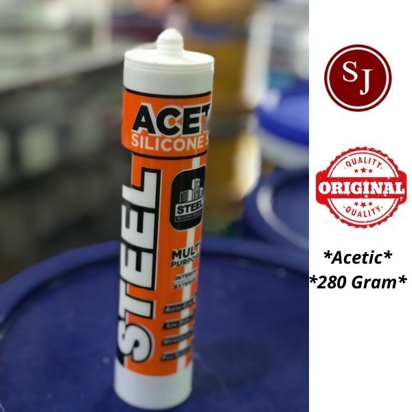 

Code101 Silicone Sealant/Lem Kaca/Lem Aquarium Steel Acetic Cure 280 Gram