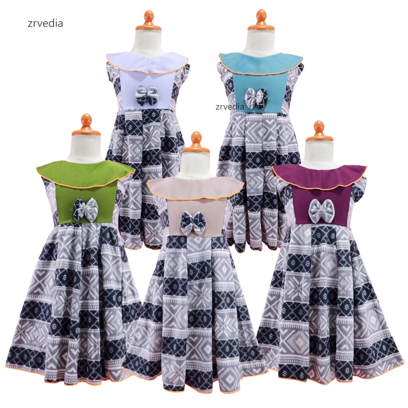 (BLUDRU FLANEL) Dress Cantika uk 6-7 Tahun / Baju Anak Perempuan Harian Yukensi Murah Grosir