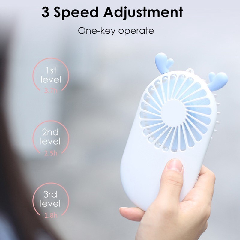 Pocket Fan Kipas Angin Mini Cooling Fan Portable 2in1