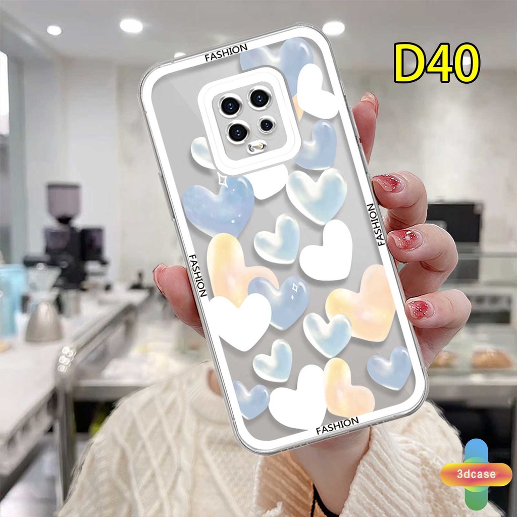 Soft Case Xiaomi Redmi 9C NFC 9A 9i 9T 9AT 9 PRO Power 9ACTIV 10X POCO C3 C31 M2 PRO Note 9 8 10 10S 9 10 PRO MAX 9S 11 POCO X3 NFC X3 PRO 10 Prime Fashion Love Heart Clear Soft TPU Case