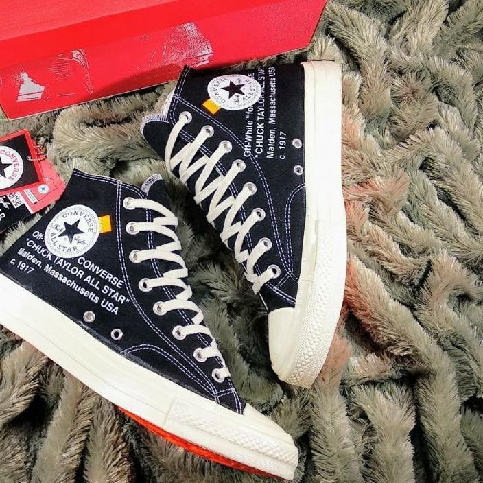 SALE✅sepatu converse 70s High Black X Off-White Original/Converse Terlaris/sepatu pria wanita|RA8
