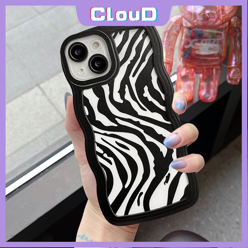 Soft Case Tpu Motif Zebra Untuk iPhone 11 7Plus 6Plus XR X XS Max 13 11 12 14 Pro Max 8 7 6 6s 14 Plus SE 2020