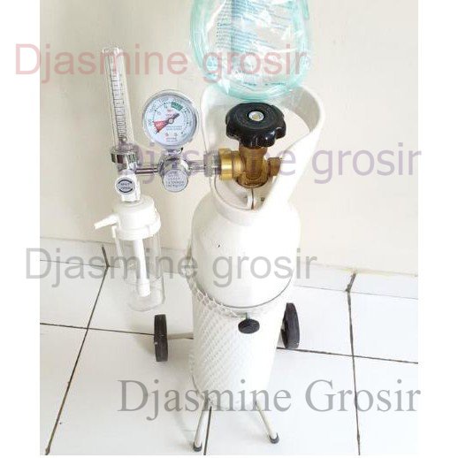 Tabung Oksigen 1 M3 Komplit Dengan Troly Dan Regulator Full Set Lengkap