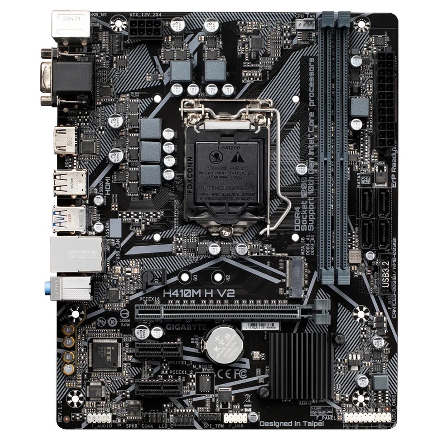 Motherboard Gigabyte H410M H V2 LGA1200 H410 DDR4 USB3.2 SATA3