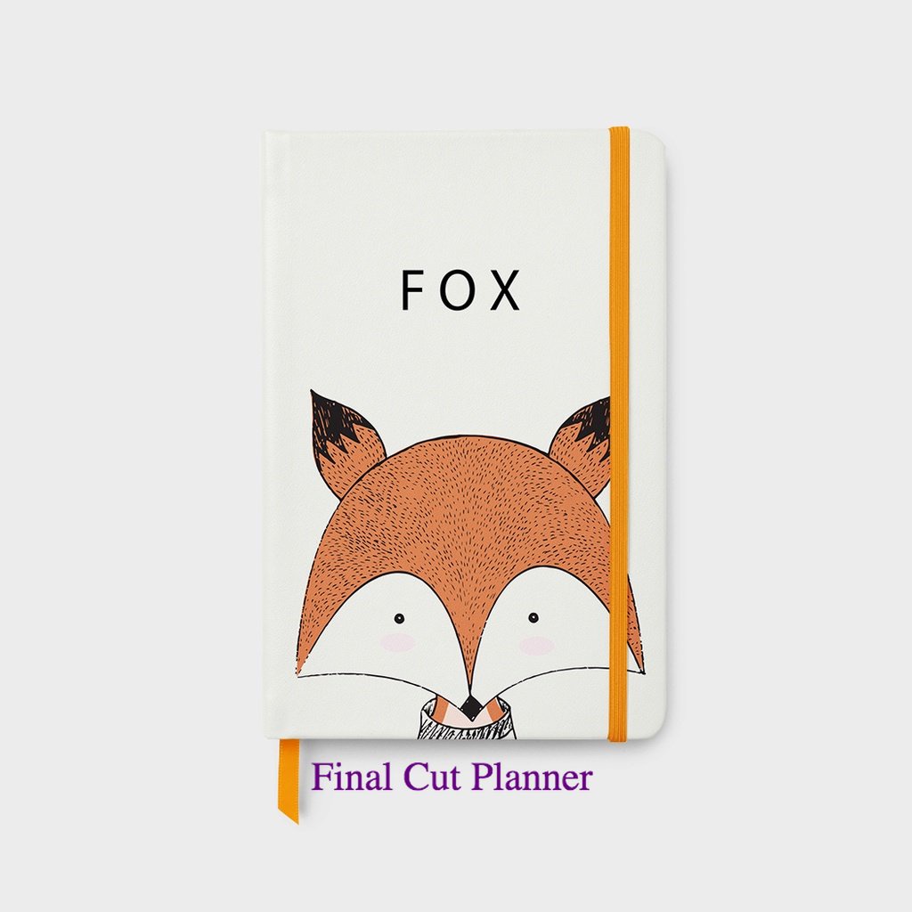 

Classic Notebook #Fox - Bullet Journal - Custom Notebook - Planner .