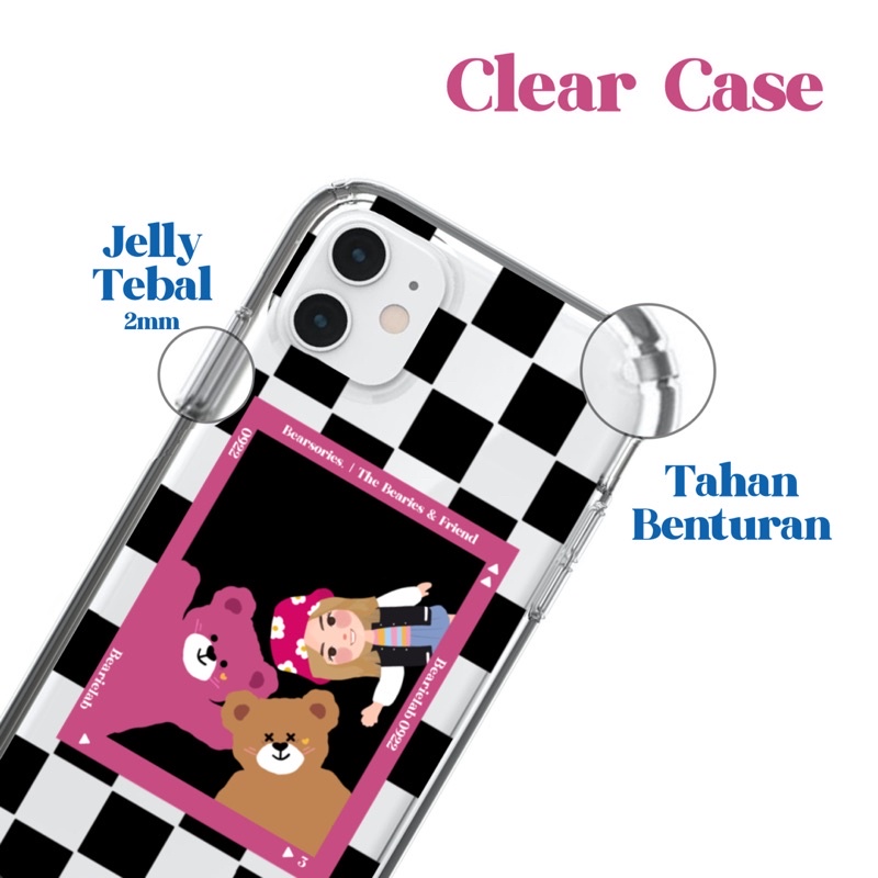 Casing HP Softcase / Clear Case ios android Bearies and Friend