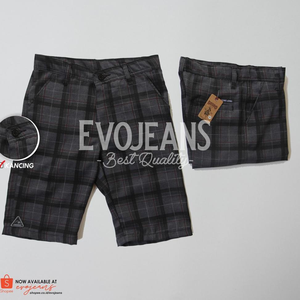BLR.18Oc22ᵀ ▫ CELANA PENDEK TARTAN / CELANA TARTAN MOTIF KOTAK-KOTAK / CELANA TARTAN / EVO JEANS