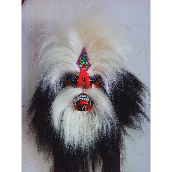 topeng ganong sintetis mata kaca