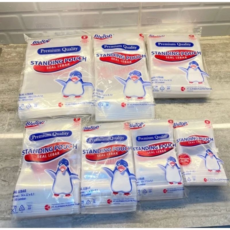 STANDING POUCH 10x17.6 STP DOBEL DOUBEL SEAL / KEMASAN PLASTIK BERDIRI KLIP STANDING POUCH 10x17.6 CM STP SEAL LEBAR PLASTIK BERDIRI PLASTIK KLIP Isi 50pcs Plastik Standing Pouch/Plastik Kemasan Snack/Plastik Klip Berdiri Double